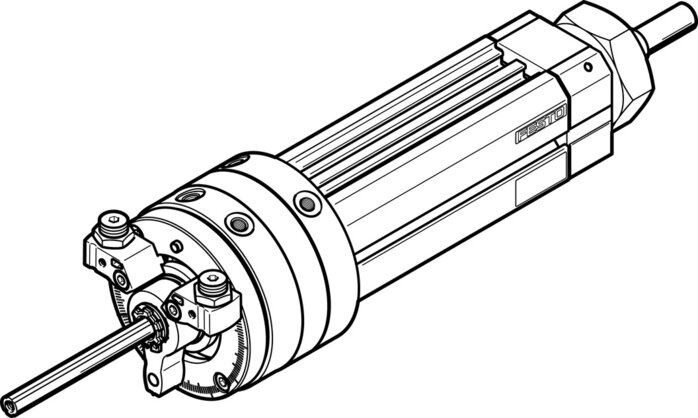 Exemplarische Darstellung: DSL-16-25-270-P-A-S2-KF-B (556582)   &   DSL-32-25-270-P-A-S2-KF-B (556690)   &   DSL-40-25-270-P-A-S2-KF-B (556726)  & ...