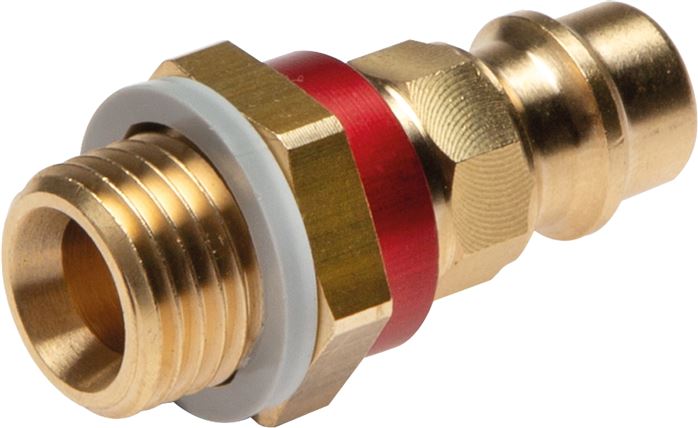 Exemplary representation: Coded coupling plug with male thread, NW 7.2